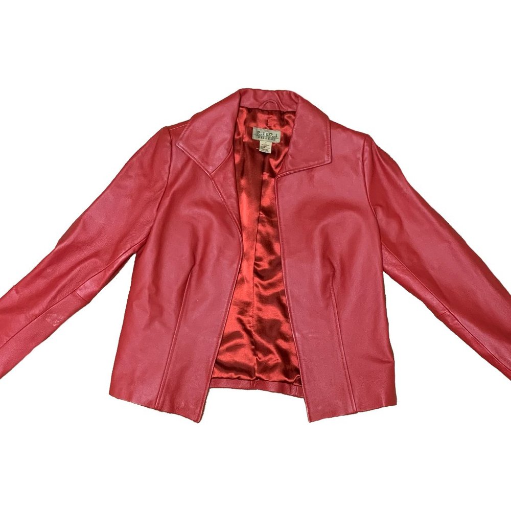 Vintage Red Leather Jacket